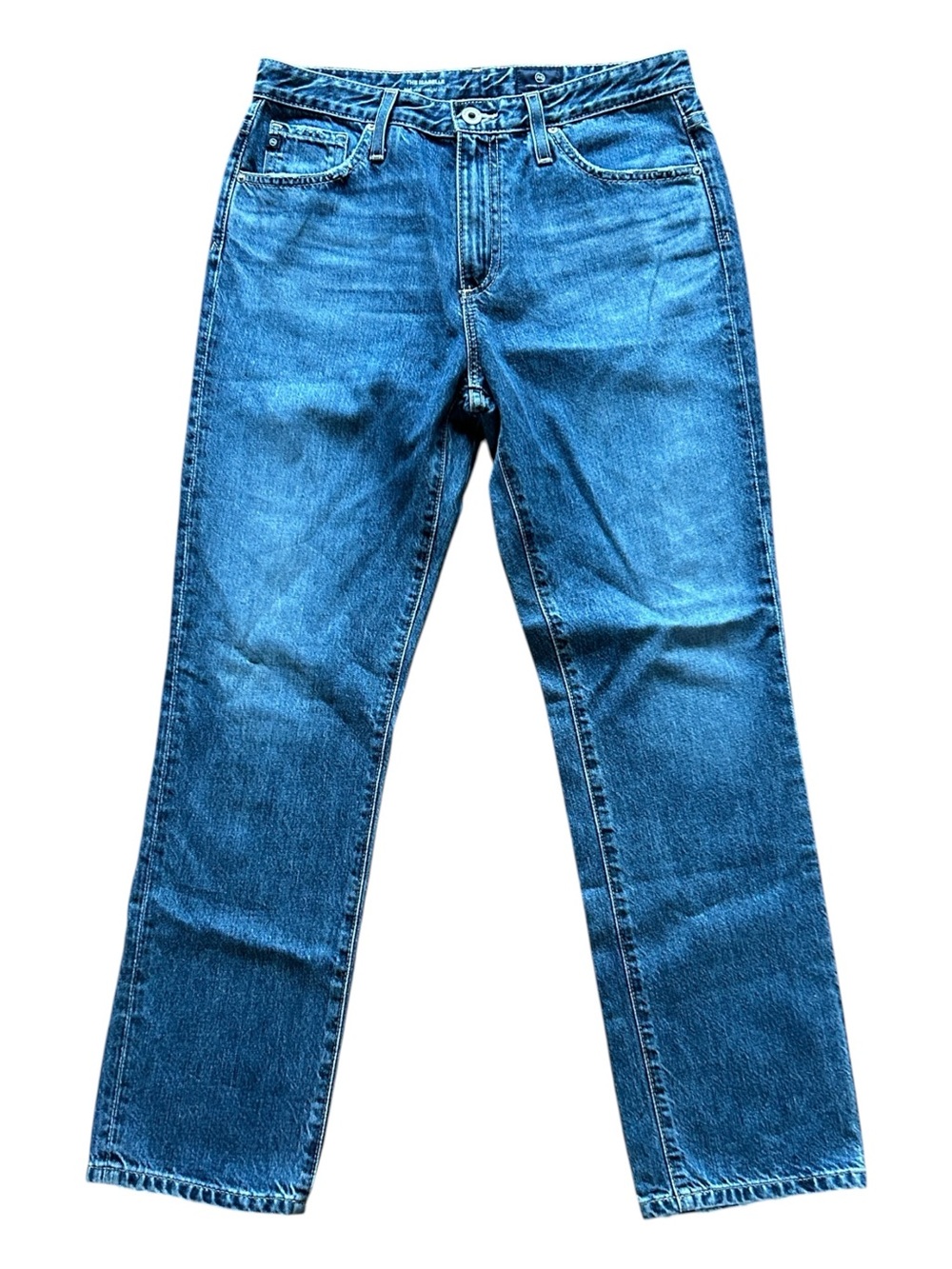 AG Adriano Goldschmied The Isabelle High Rise Straight Crop Jeans